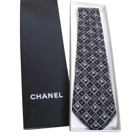 chanel tie box|Chanel ties for sale.